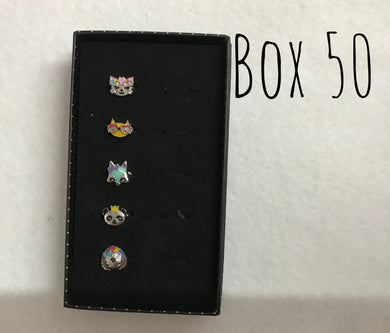 Starlet Shimmer Animals Rings Box 50