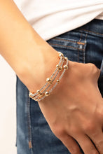 Load image into Gallery viewer, Spontaneous Shimmer Gold Coil Bracelet
