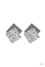 Load image into Gallery viewer, Square with Style Black Post Earrings