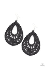 Load image into Gallery viewer, Zesty Zen Black Wood Earrings