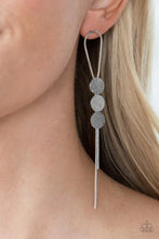 Load image into Gallery viewer, Bolo Beam Silver Post Earrings