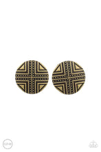 Load image into Gallery viewer, Shielded Shimmer Brass Clip On Earrings