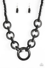 Load image into Gallery viewer, Endless Summer Black Wood Necklace
