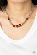 Load image into Gallery viewer, Turn Up the Tea Lights Brown Necklace