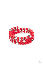 Load image into Gallery viewer, Vibrant Verve Red Coil Bracelet