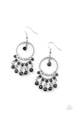 Load image into Gallery viewer, Cosmic Chandeliers Black Earrings