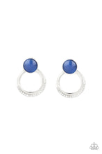 Load image into Gallery viewer, Glow Roll Blue Post Earrings