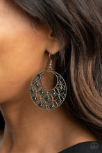 Load image into Gallery viewer, Garden Garnish Green Earrings