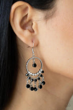 Load image into Gallery viewer, Cosmic Chandeliers Black Earrings