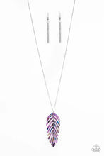 Load image into Gallery viewer, She Quill Be Loved Purple Necklace