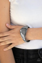Load image into Gallery viewer, Retro Reflections Black Hinged Bracelet