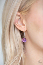 Load image into Gallery viewer, Crystal Charm Purple Necklace