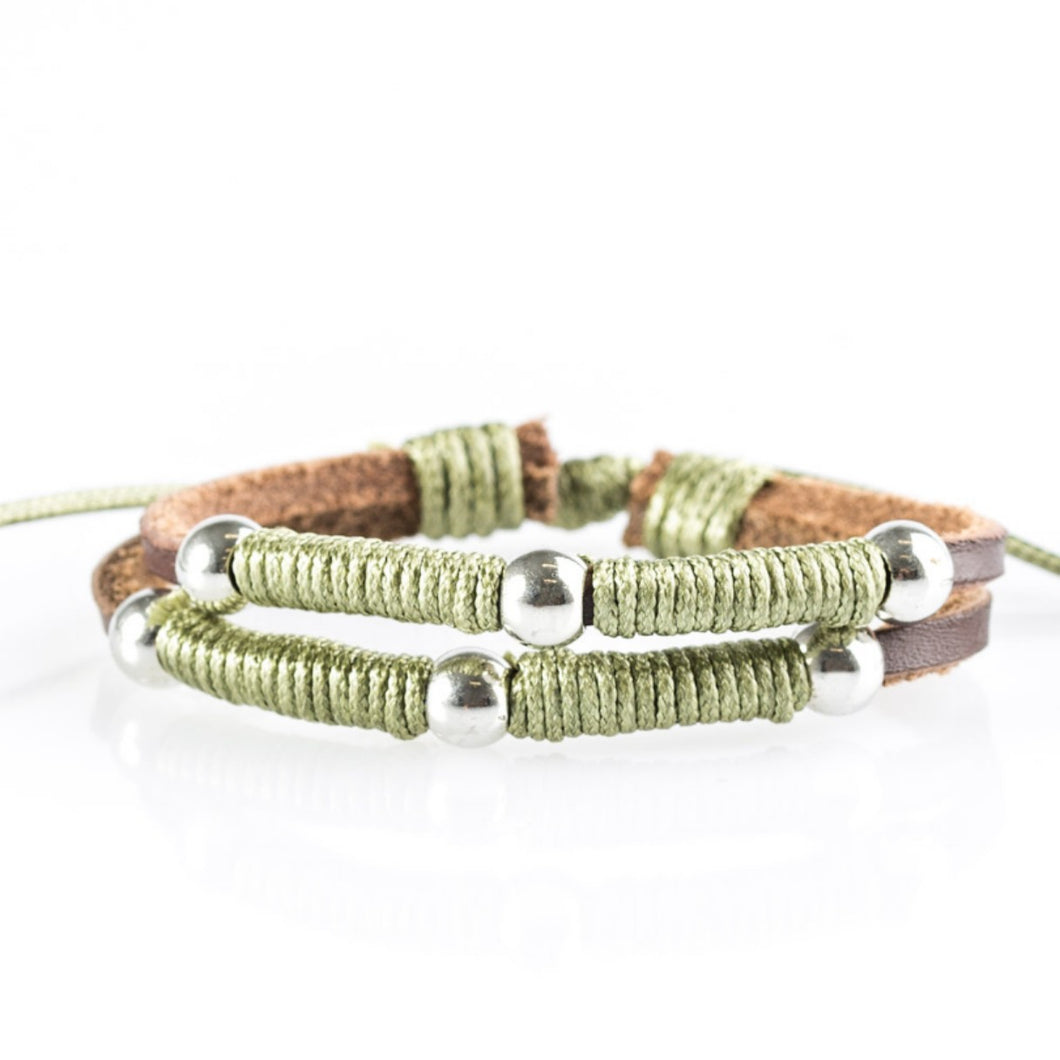 Tell It Hike It Is Green Urban Bracelet