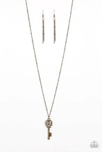 Load image into Gallery viewer, The Magic Key Brass Necklace