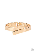 Load image into Gallery viewer, Dare to Flare Gold Hinged Bracelet