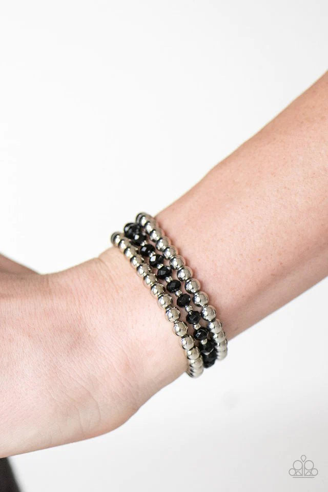 City Sleek Black Bracelet