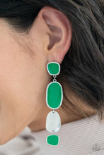 Load image into Gallery viewer, All Out Allure Green Post Earrings