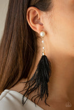 Load image into Gallery viewer, Vegas Vixen Black Earrings