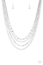Load image into Gallery viewer, Extravagant Elegance Silver Necklace