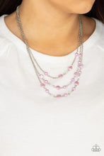 Load image into Gallery viewer, Let the Record Glow Purple Necklace