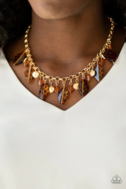 Hissy Fit Brown Necklace
