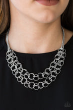 Load image into Gallery viewer, Circus Tent Tango Silver Necklace