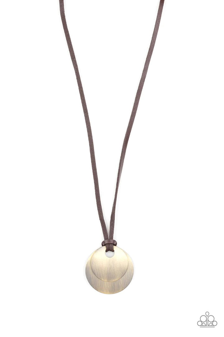 Clean Slate Brass Urban Necklace