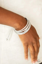 Load image into Gallery viewer, Glitter-tastic! Silver Urban Bracelet