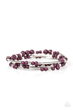 Load image into Gallery viewer, Twisting Tranquility Purple Coil Bracelet