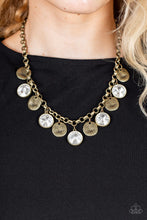 Load image into Gallery viewer, Spot on Sparkle Brass Necklace