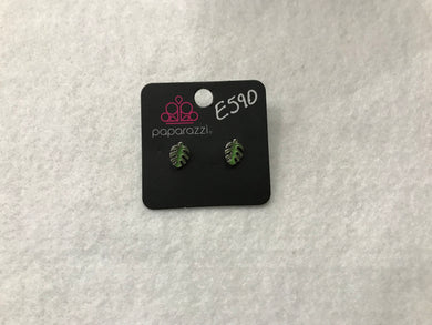 Starlet Shimmer Palm Leaf Earrings #590