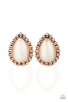 I Wanna Glow Copper Post Earrings