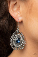 Load image into Gallery viewer, Eat, Drink and Beam Merry Blue Earrings