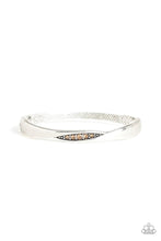 Load image into Gallery viewer, Glittering Grit Brown Hinged Bracelet