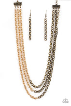 Load image into Gallery viewer, Metro Madness Brass Necklace