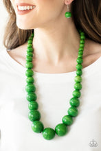 Load image into Gallery viewer, Effortlessly Everglades Green Wood Necklace