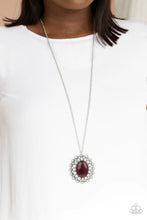 Load image into Gallery viewer, Oh My Medallion Purple Necklace