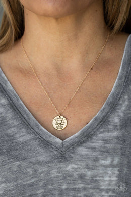 Let Your Light So Shine Gold Necklace