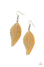 Load image into Gallery viewer, Leafy Luxury Brass Earrings