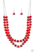 Load image into Gallery viewer, Glitter Gratitude Red Necklace