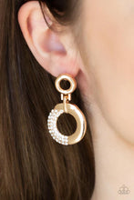 Load image into Gallery viewer, Modern Motivation Gold Earrings