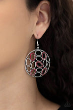 Load image into Gallery viewer, Watch Oval Me Red Earrings