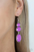 Load image into Gallery viewer, Tiers of Tranquility Purple Earrings