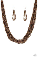 Load image into Gallery viewer, The Speed of Starlight Seed Copper Bead Necklace