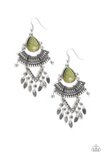 Load image into Gallery viewer, Vintage Vagabond Green Earrings