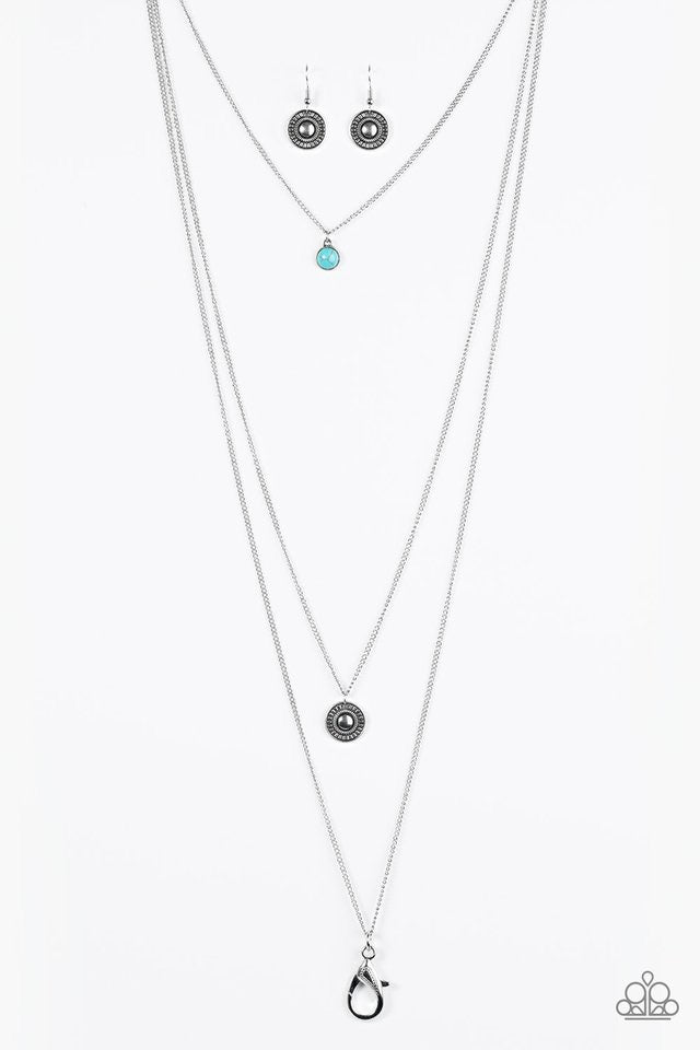 Mayan Dawn Blue Lanyard