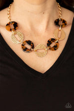 Load image into Gallery viewer, Retro Retrograde Brown Necklace