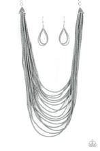 Load image into Gallery viewer, Peacefully Pacific Silver Seed Bead Necklace