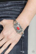 Load image into Gallery viewer, Big House on the Prairie Red Hinged Bracelet