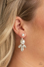 Load image into Gallery viewer, Extra Elite White Jacket Earrings